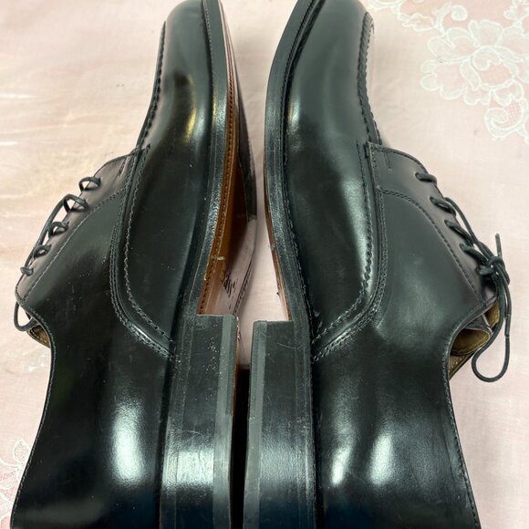 NEW-Bass-Men.s-1867001-SNIDER-Black leather Dress shoes.Sz-8.5M.Brazil. main image 5